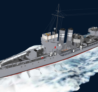 精细船只军事模型军舰 航母 潜水艇 (7)